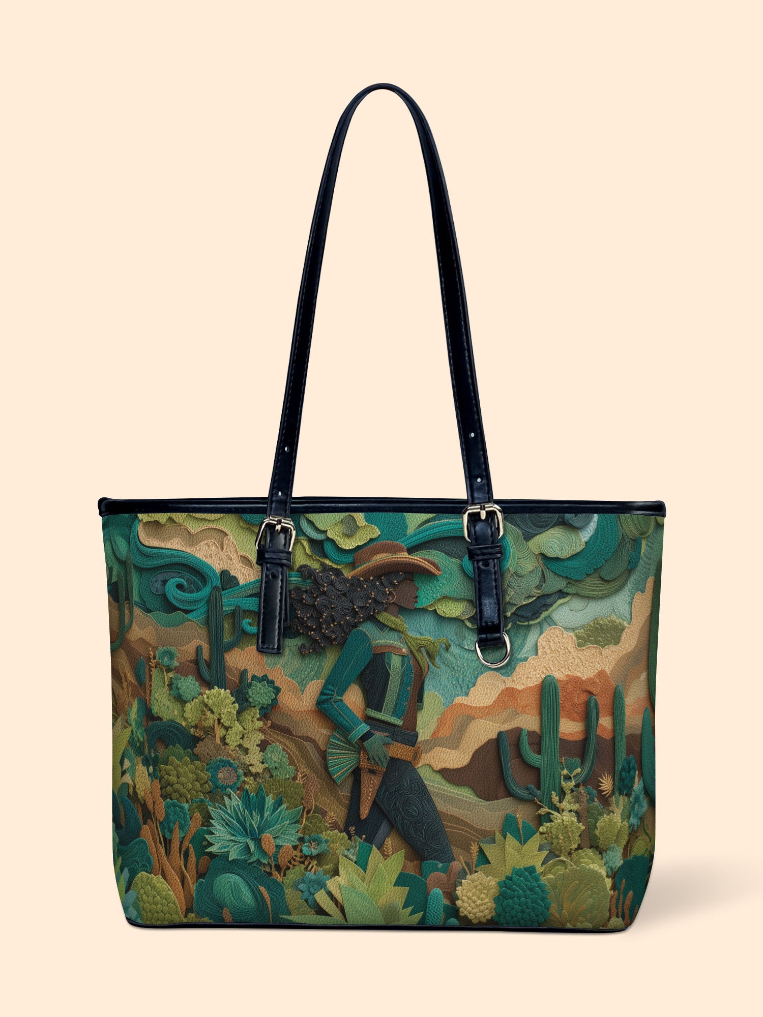 Cowgirl Vibes Leather Bucket Bag QR0TD455