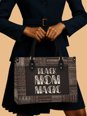 Black Mom Magic Premium Leather Handbag QR0HH205