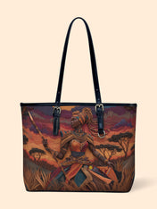 African Warrior Leather Bucket Bag QR0HH143