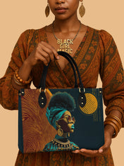 Unapologetically Black Premium Leather Handbag QR0XD125