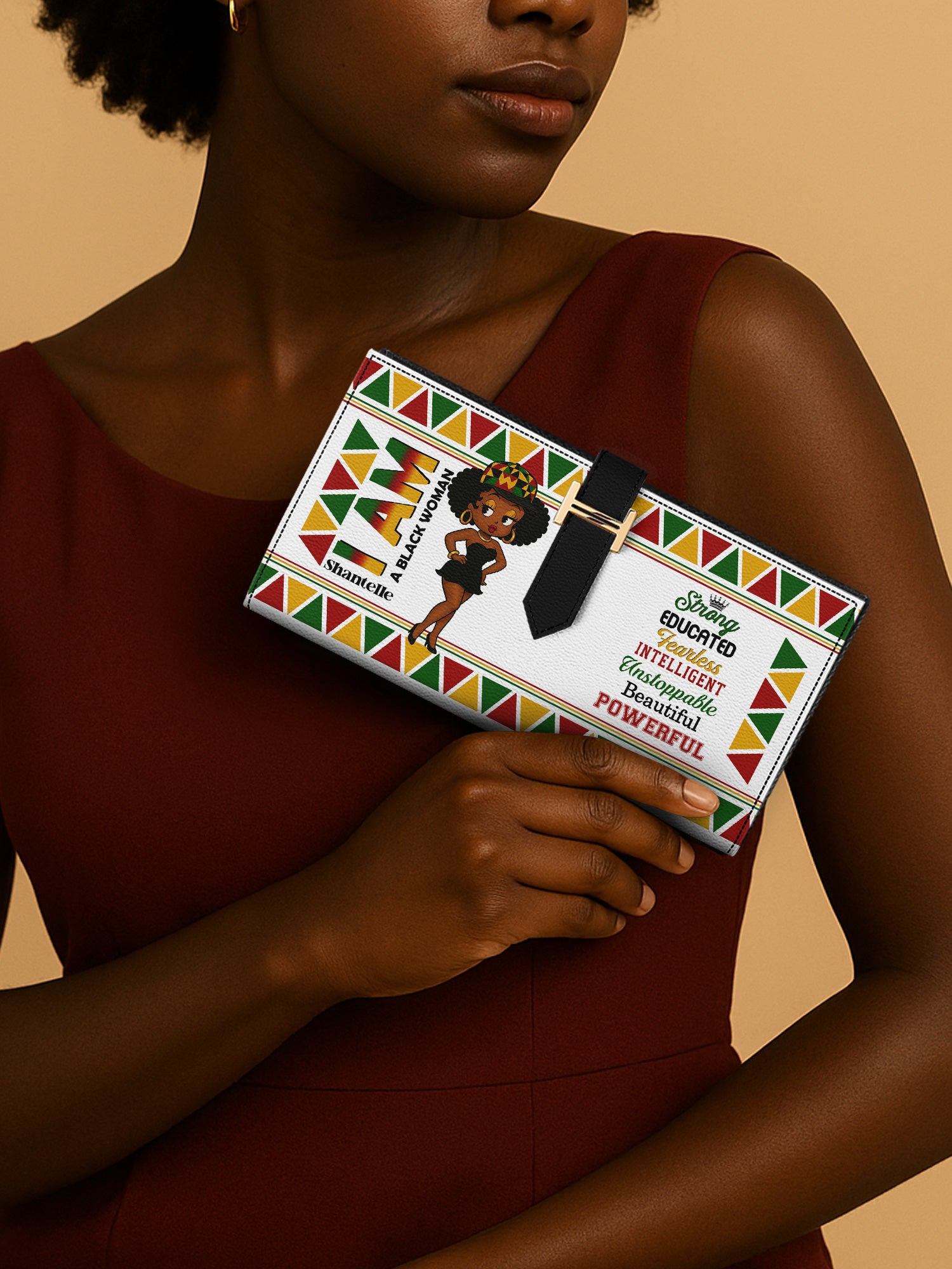 Empowered Woman Tab Closure Wallet