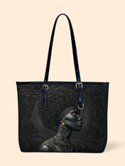 Crowned In Onyx Leather Bucket Bag QR0XD728