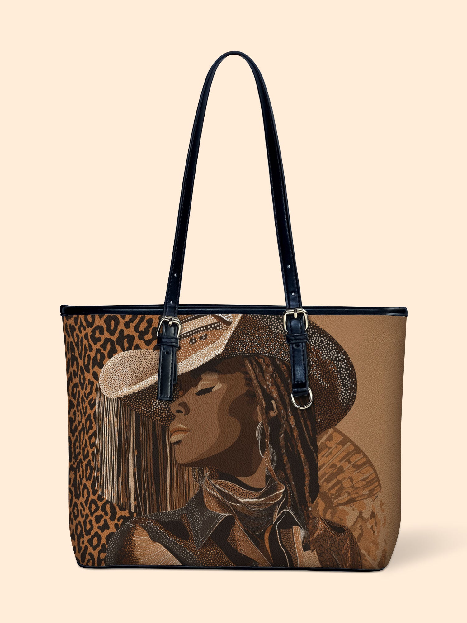 Mahogany Rider Leather Bucket Bag QR0TD502