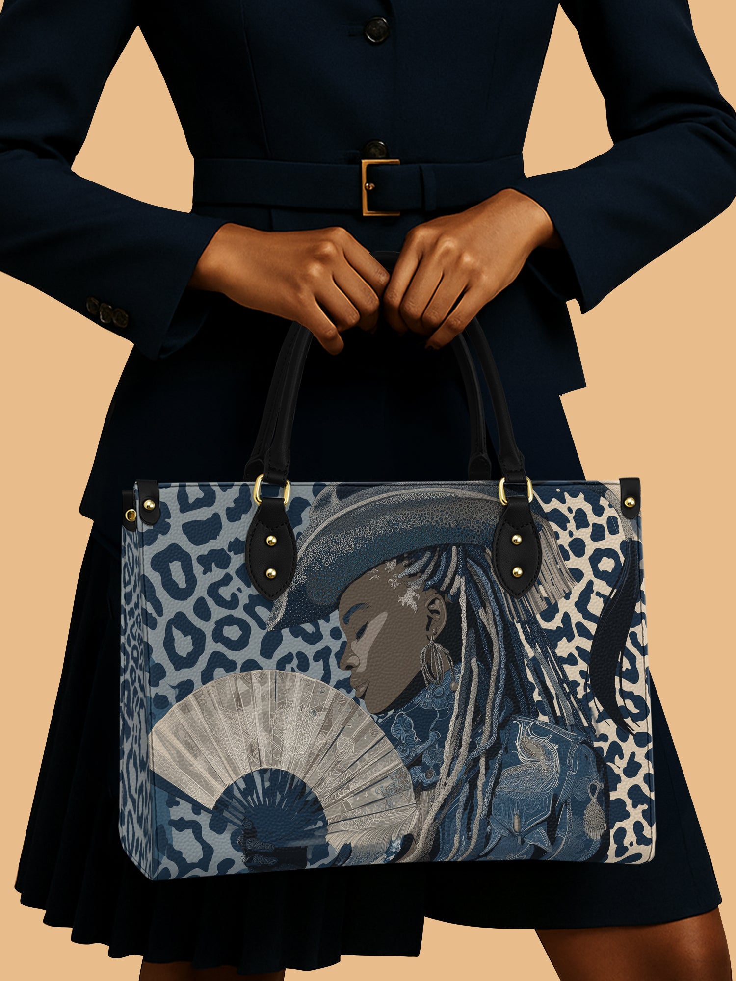 Black Canyon Queen Premium Leather Handbag QR0TD494