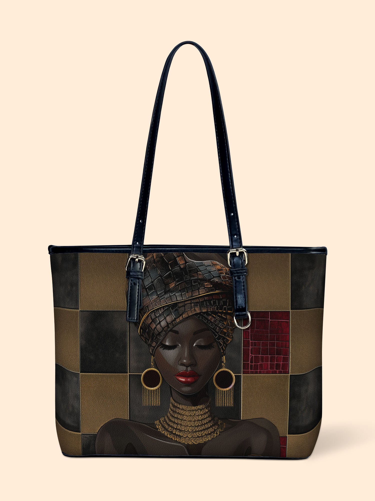 Golden Poise Leather Bucket Bag QR0XD779