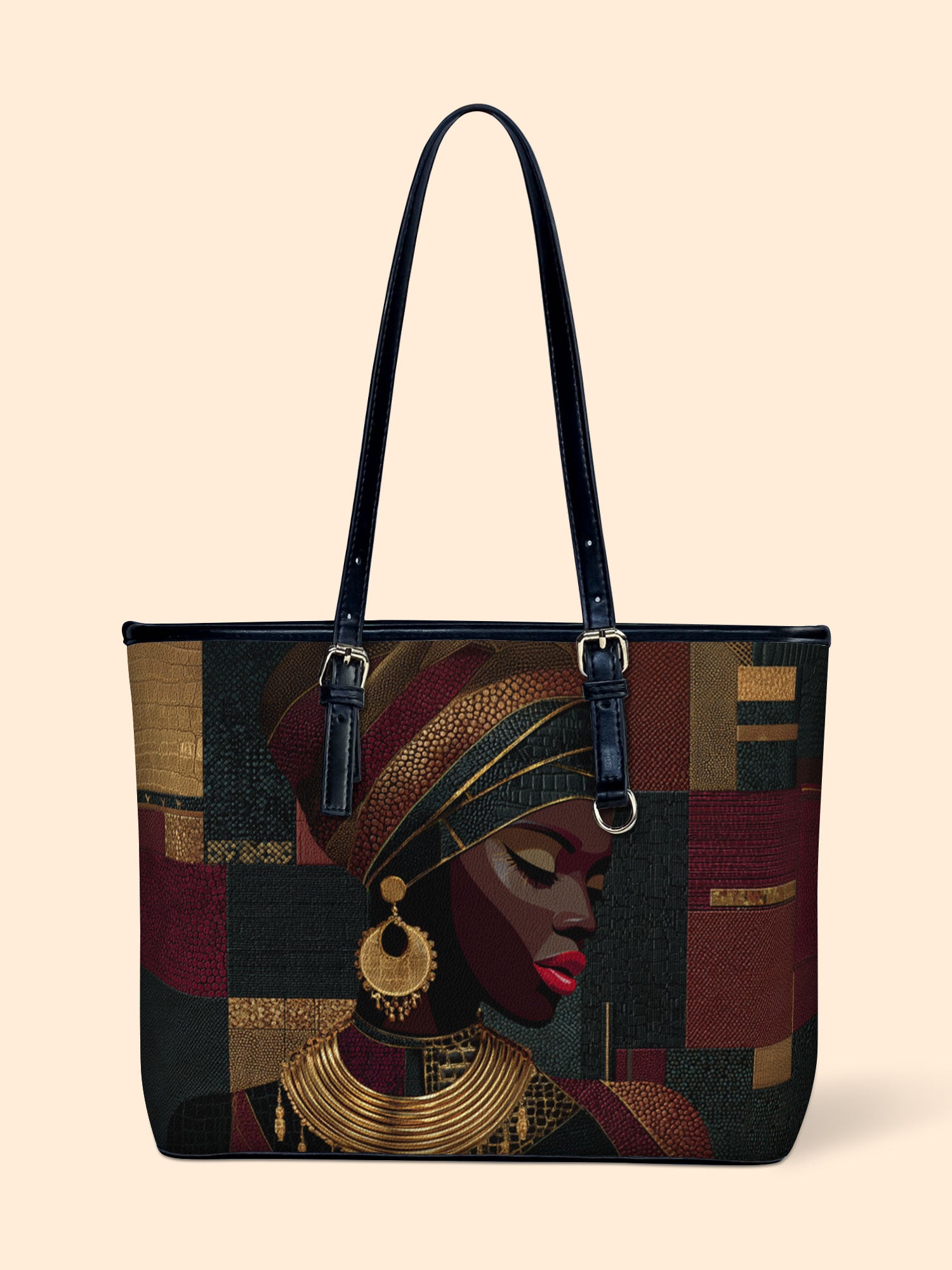 Crimson Majesty Leather Bucket Bag QR0XD778