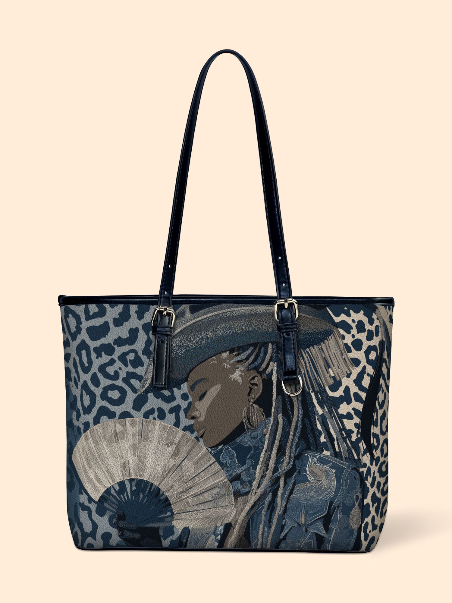 Black Canyon Queen Leather Bucket Bag QR0TD493