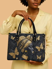 Wing Code Premium Leather Handbag QR0XD263