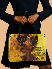 She Is Mom Premium Leather Handbag QR0TD650