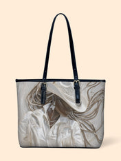 Ebony Dust Leather Bucket Bag QR0TD449