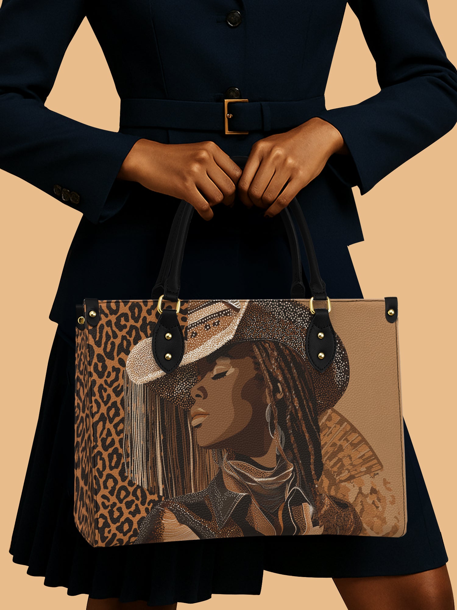 Mahogany Rider Premium Leather Handbag QR0TD503