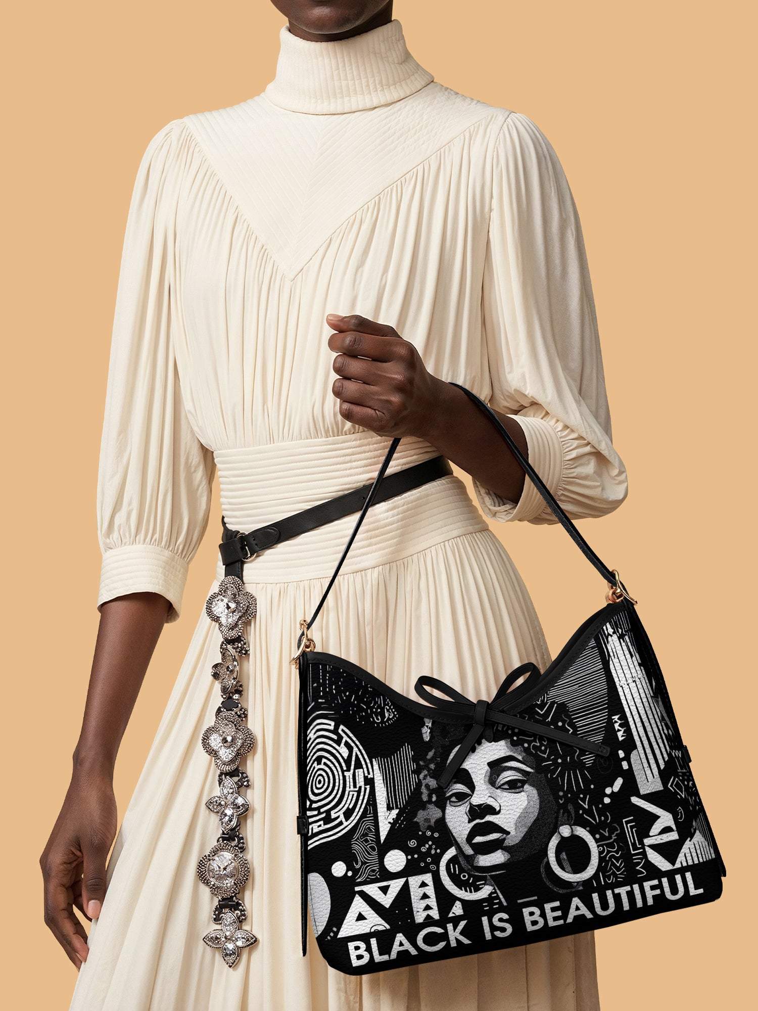 Black Beauty Bowline Hobo Bag QR0XD1026