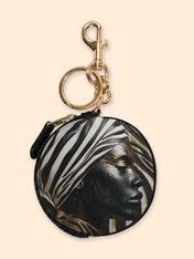 Aardwolf Aura Circular Coin Pouch Bag Charm QR0HH095