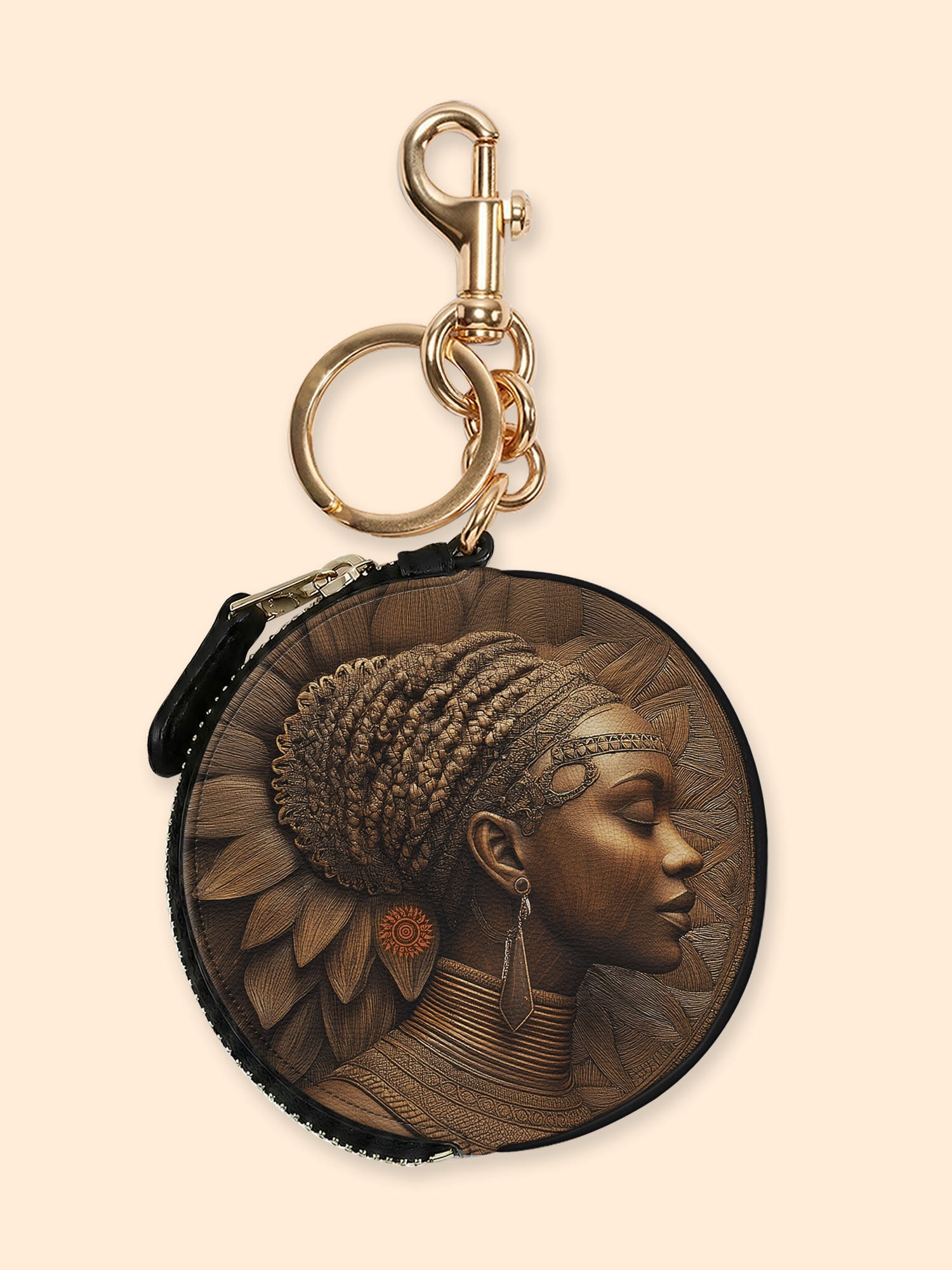 🎁 Aasha Africa Circular Coin Pouch Bag Charm QR0XD607 (100% off)