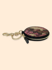 Addis Ababa Circular Coin Pouch Bag Charm QR0HH017