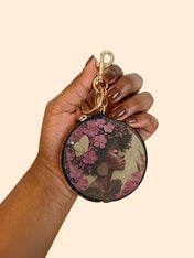 Addis Ababa Circular Coin Pouch Bag Charm QR0HH017
