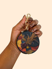 African Aspirations Circular Coin Pouch Bag Charm QR0HH057