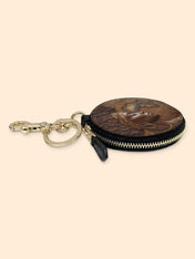 African Roots Circular Coin Pouch Bag Charm QR0TD157