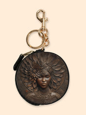 Ancestor Call Circular Coin Pouch Bag Charm QR0XD241