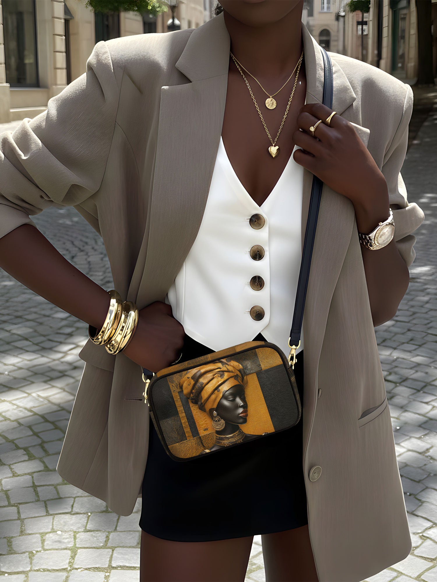Arden Luxe Boxy Crossbody Bag QR0XD561