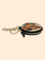 Autumn Radiance Circular Coin Pouch Bag Charm QR0HH074