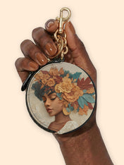 Autumn Radiance Circular Coin Pouch Bag Charm QR0HH074