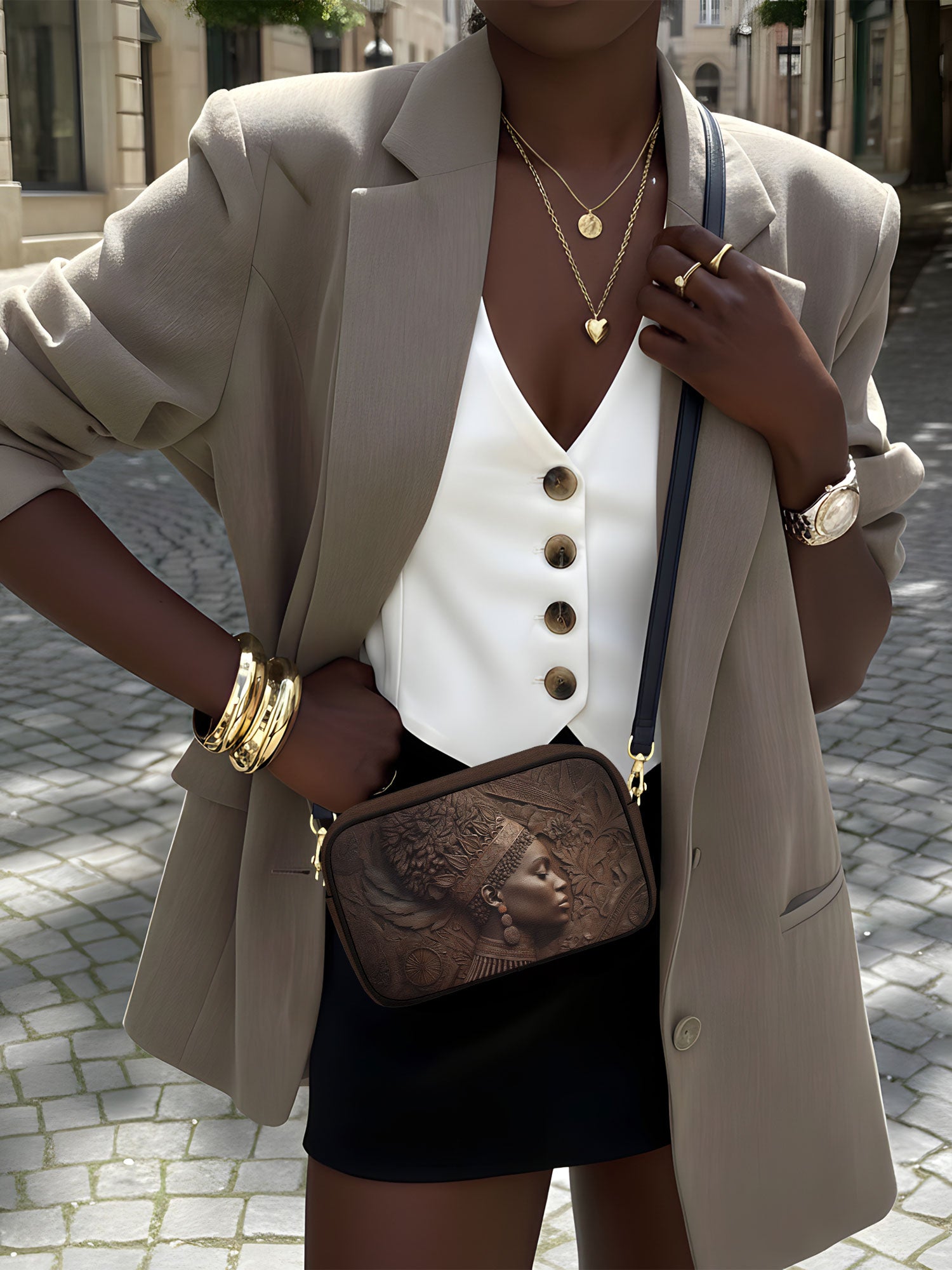 Back To Africa V1 Boxy Crossbody Bag QR0XD730