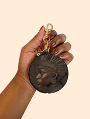 Back To Africa V1 Circular Coin Pouch Bag Charm QR0XD730