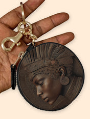 Back To Africa V1 Circular Coin Pouch Bag Charm QR0XD730
