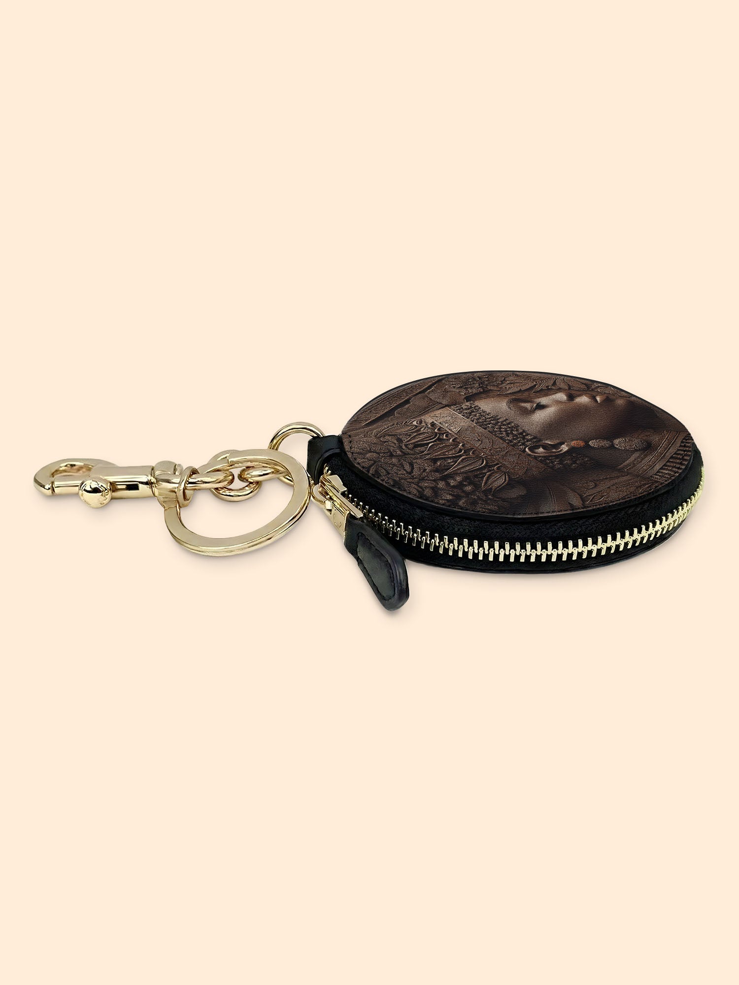 Back To Africa V2 Circular Coin Pouch Bag Charm QR0XD731