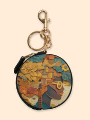 Bound by Knowledge Circular Coin Pouch Bag Charm QR0TD032