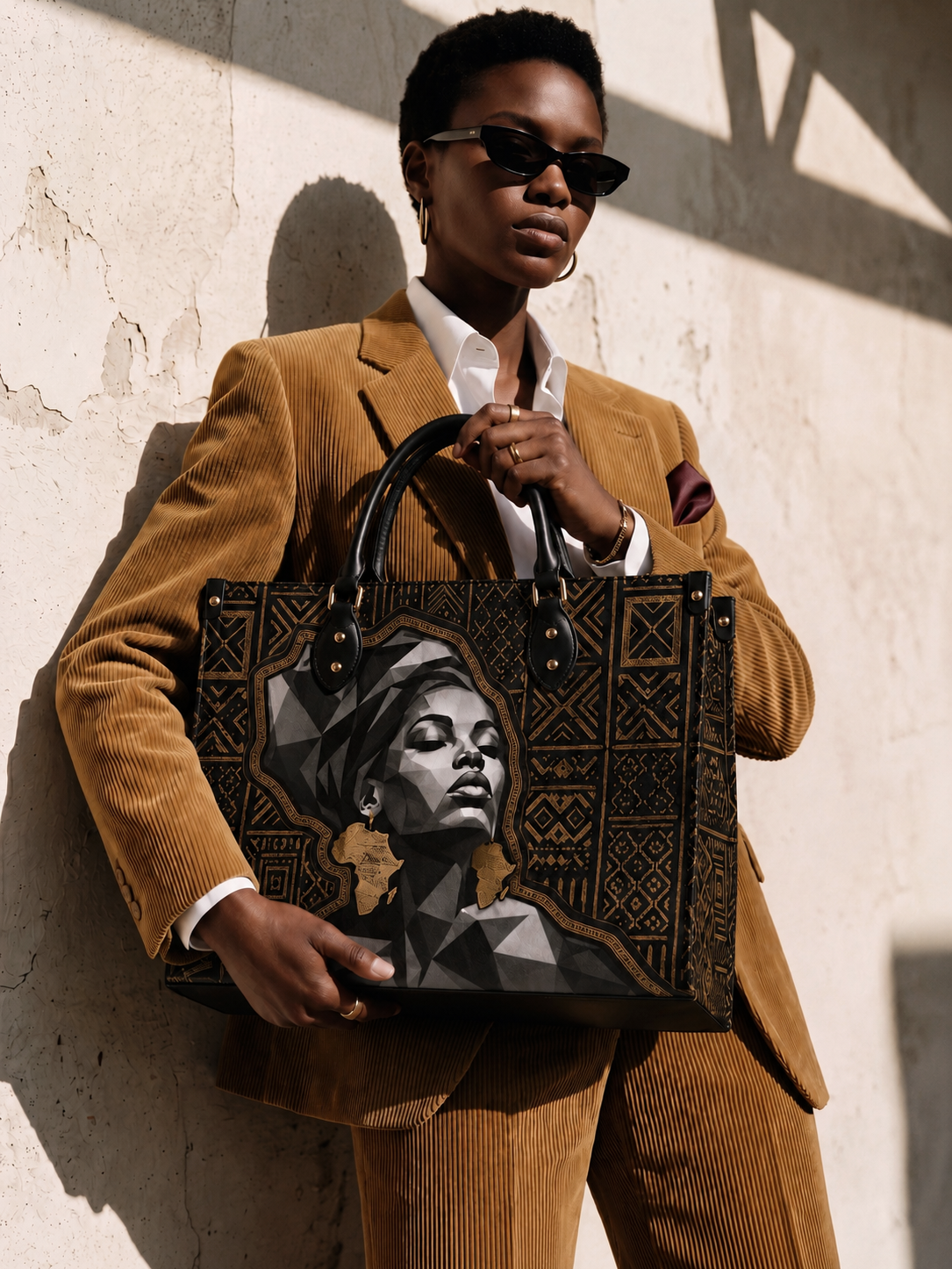 Golden Heritage Premium Leather Handbag QR0HH209