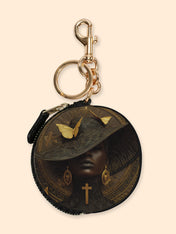 Ancestral Hymn Circular Coin Pouch Bag Charm QR0XD683