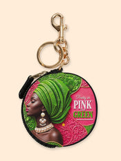 Divine Green Circular Coin Pouch Bag Charm QR0TD705