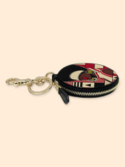 Echoes of Excellence Circular Coin Pouch Bag Charm QR0XD600