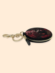 African Ardor Circular Coin Pouch Bag Charm QR0XD534