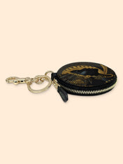 Ebon Halo Circular Coin Pouch Bag Charm QR0XD079