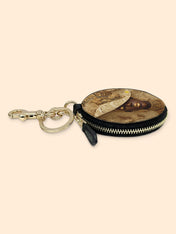 Royal Praise Circular Coin Pouch Bag Charm QR0XD685