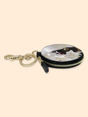 African Aureole Circular Coin Pouch Bag Charm QR0XD532