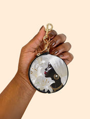 African Aureole Circular Coin Pouch Bag Charm QR0XD532