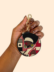 Echoes of Excellence Circular Coin Pouch Bag Charm QR0XD600