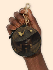 Ancestral Hymn Circular Coin Pouch Bag Charm QR0XD683