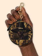 Boss Lady Circular Coin Pouch Bag Charm QR0XD401
