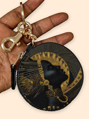 Ebon Halo Circular Coin Pouch Bag Charm QR0XD079