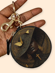 Ancestral Hymn Circular Coin Pouch Bag Charm QR0XD683
