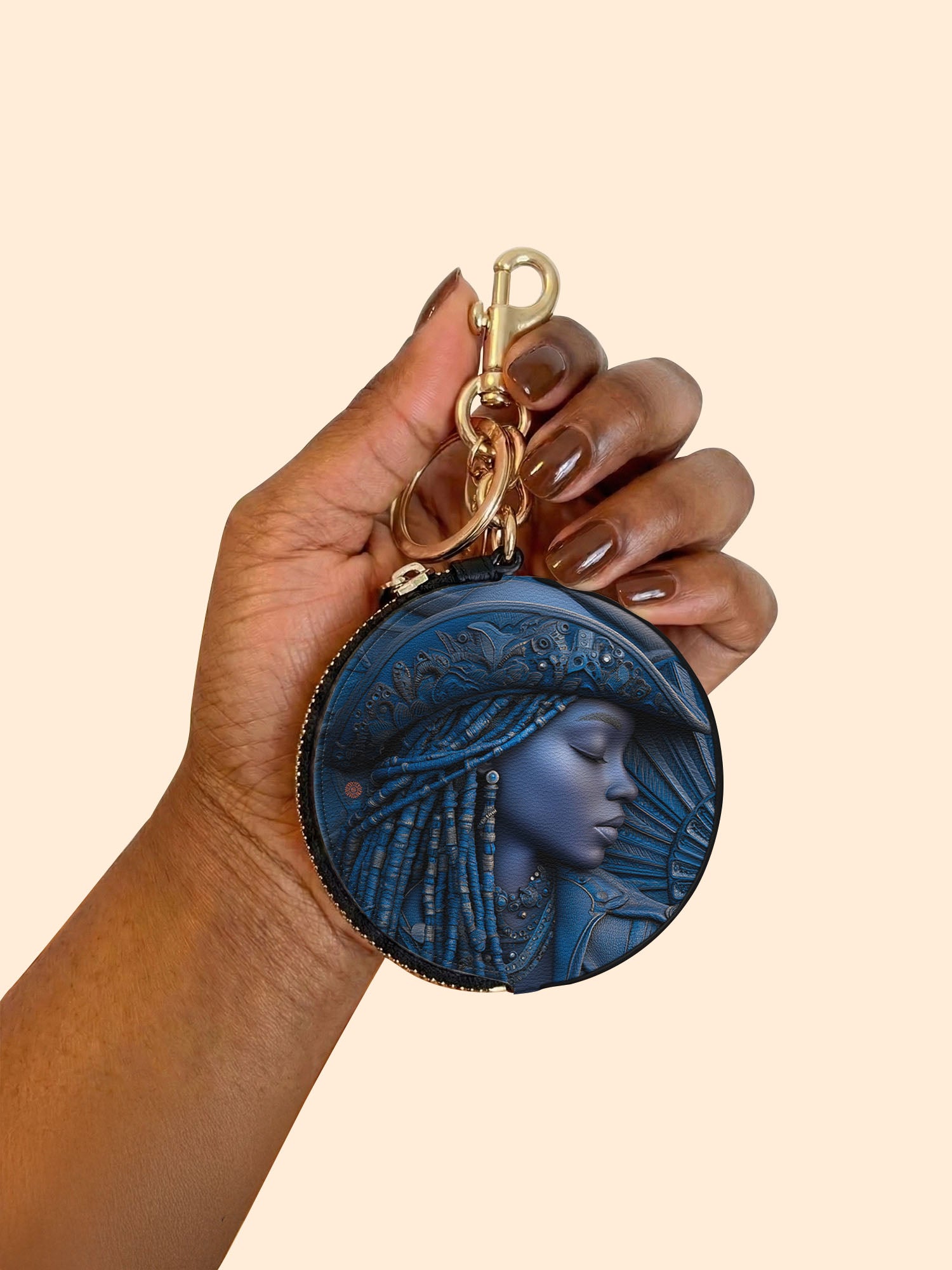 Cowgirl Noir  Circular Coin Pouch Bag Charm QR0TD467