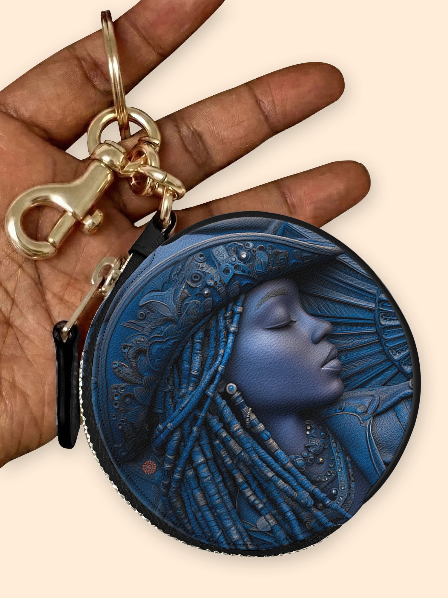 Cowgirl Noir  Circular Coin Pouch Bag Charm QR0TD467