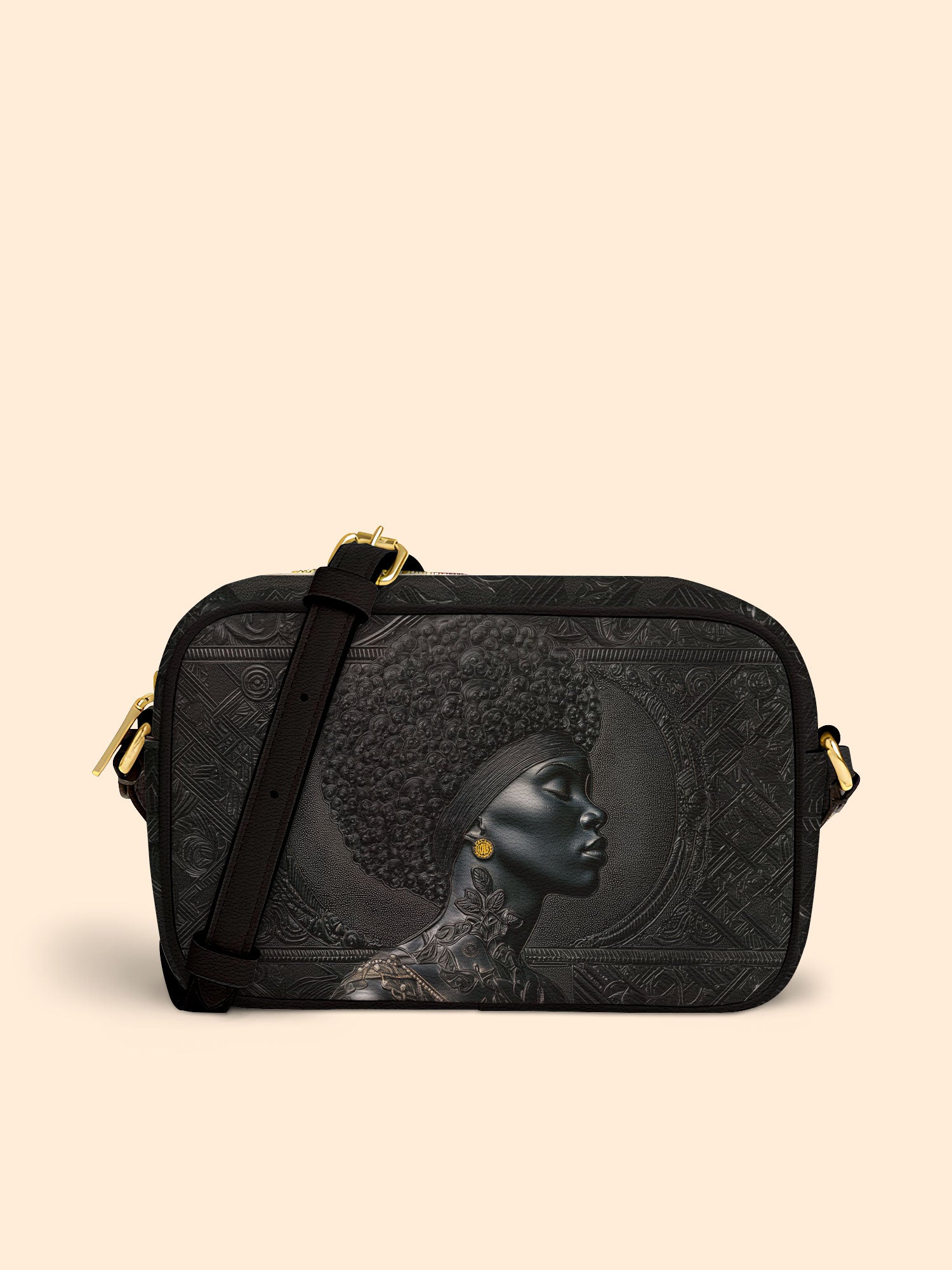 Crowned In Onyx Boxy Crossbody Bag QR0XD119