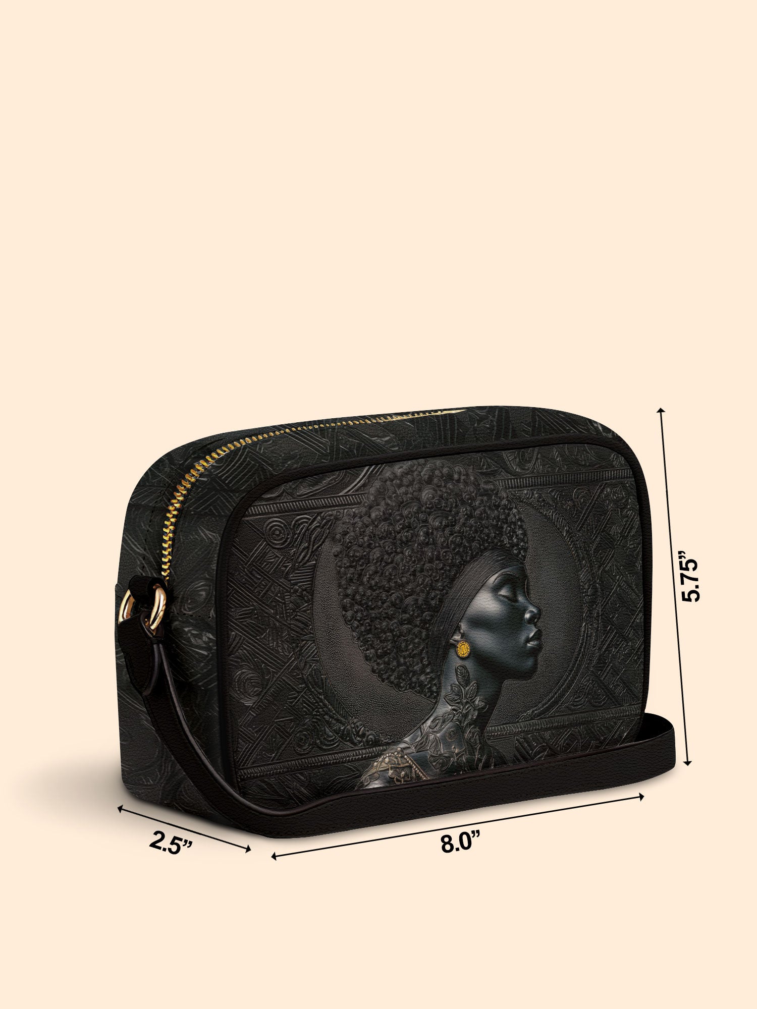 Crowned In Onyx Boxy Crossbody Bag QR0XD119