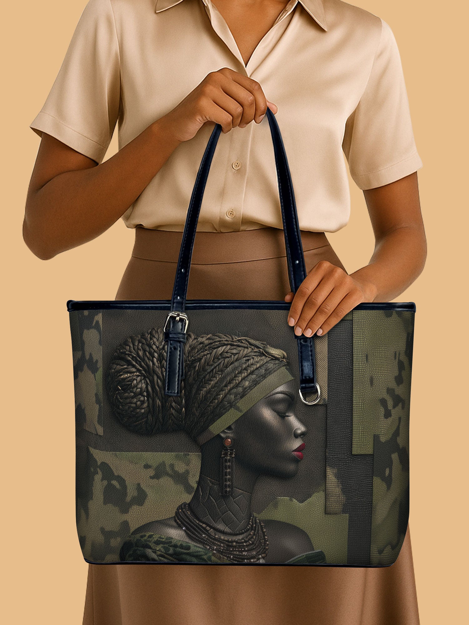 Braided Majesty Leather Bucket Bag QR0XD978